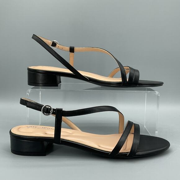 NEW Easy Spirit Women’s Glenn Asymmetrical Sling Sandals Black Size 11M - Picture 1 of 11